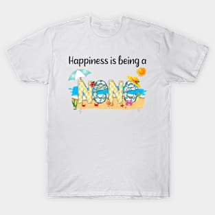 Happiness Is Being A Nene Summer Beach Happy Mother's T-Shirt